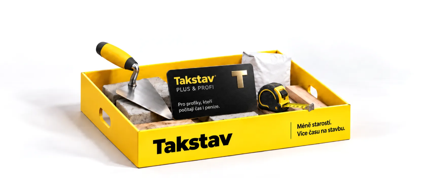 Bedna Takstav s nářadím a členskou kartou